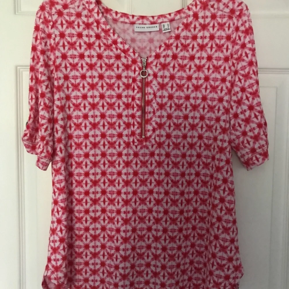 Susan Graver Liquid Knit Short Sleeve Top - Picture 5 of 5